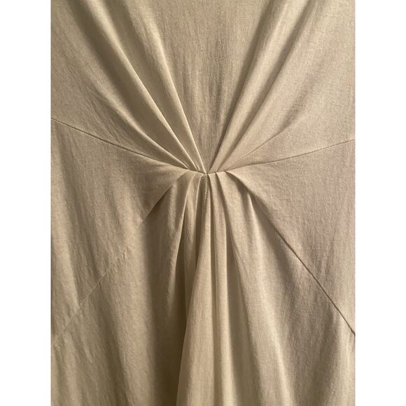 Free People Beach White paneled gathered at center hi low Coverup Oversized - Picture 2 of 10